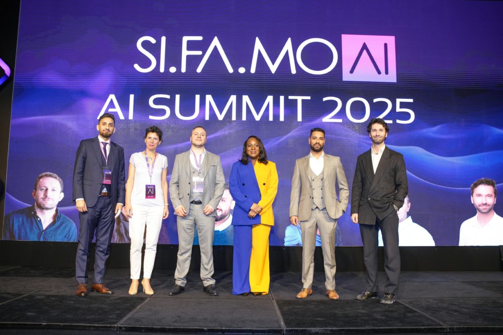 a group of people standing on a stage
