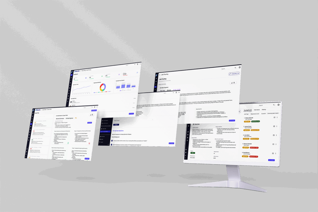 a computer monitor with multiple screens